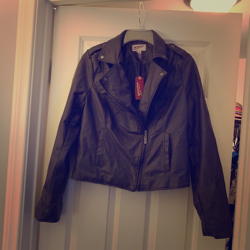 Arizona faux leather jacket NWT size medium
